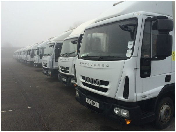 Parking availability systems are shown to be useful for truckers